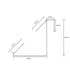 Balcony solar panel mounting bracket