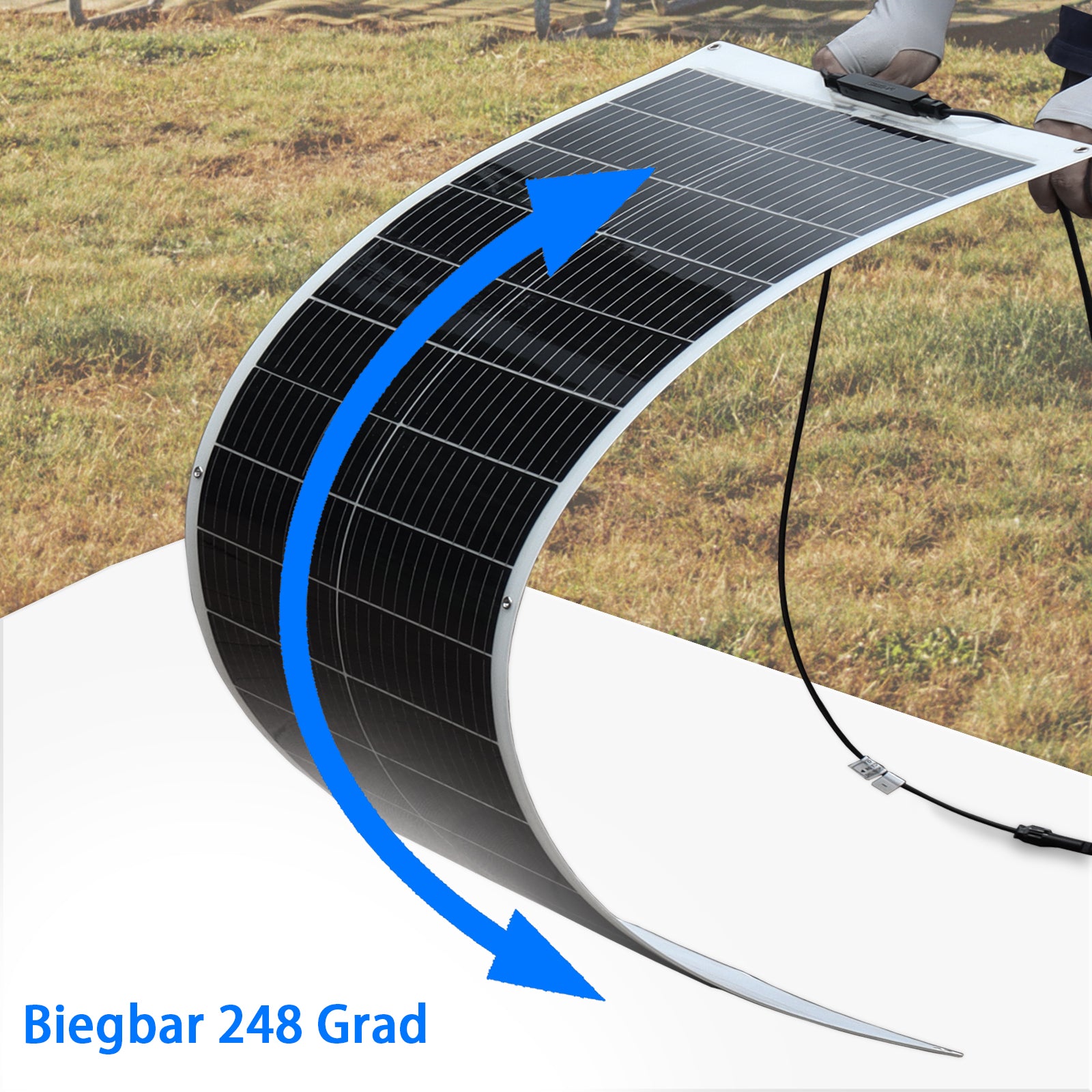 WUZECK 100W Flexibles Solarpanel