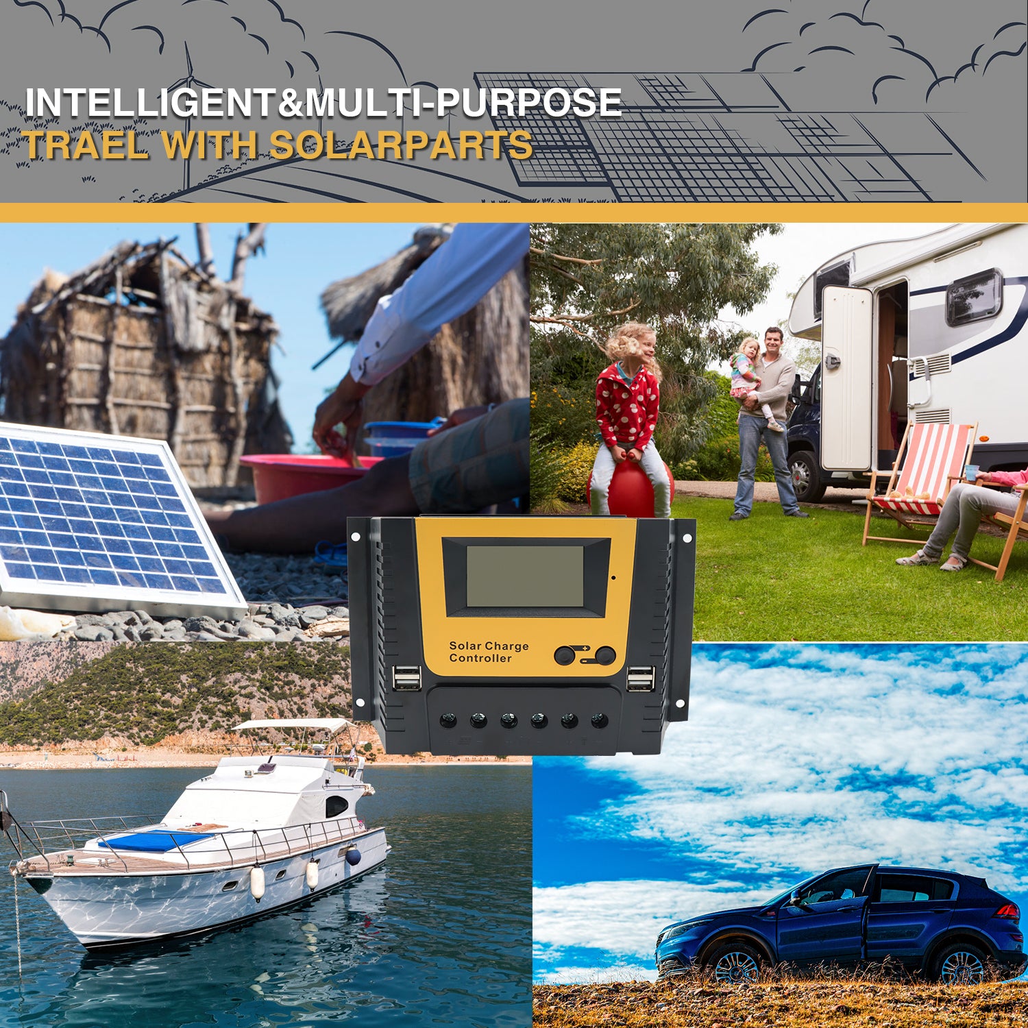 30A PMW Solar Charge Controller