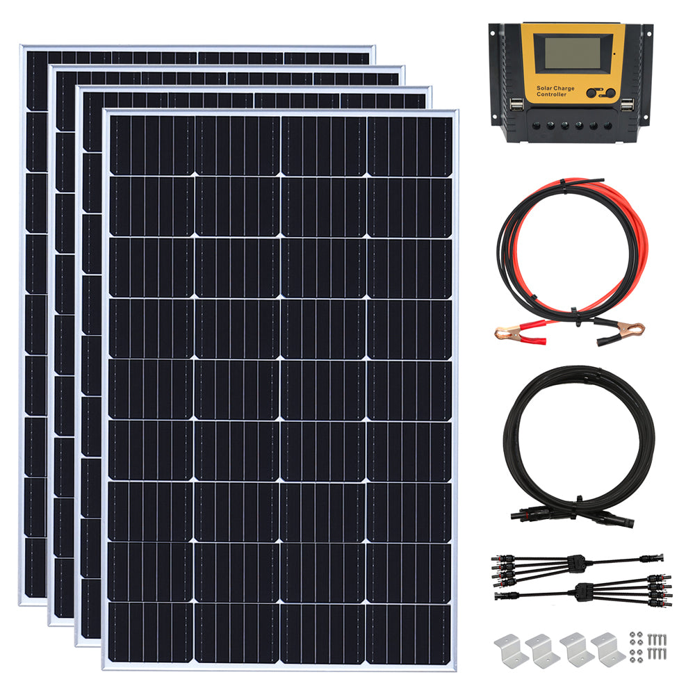 600W 12V Monocrystalline Solar Panel Kit