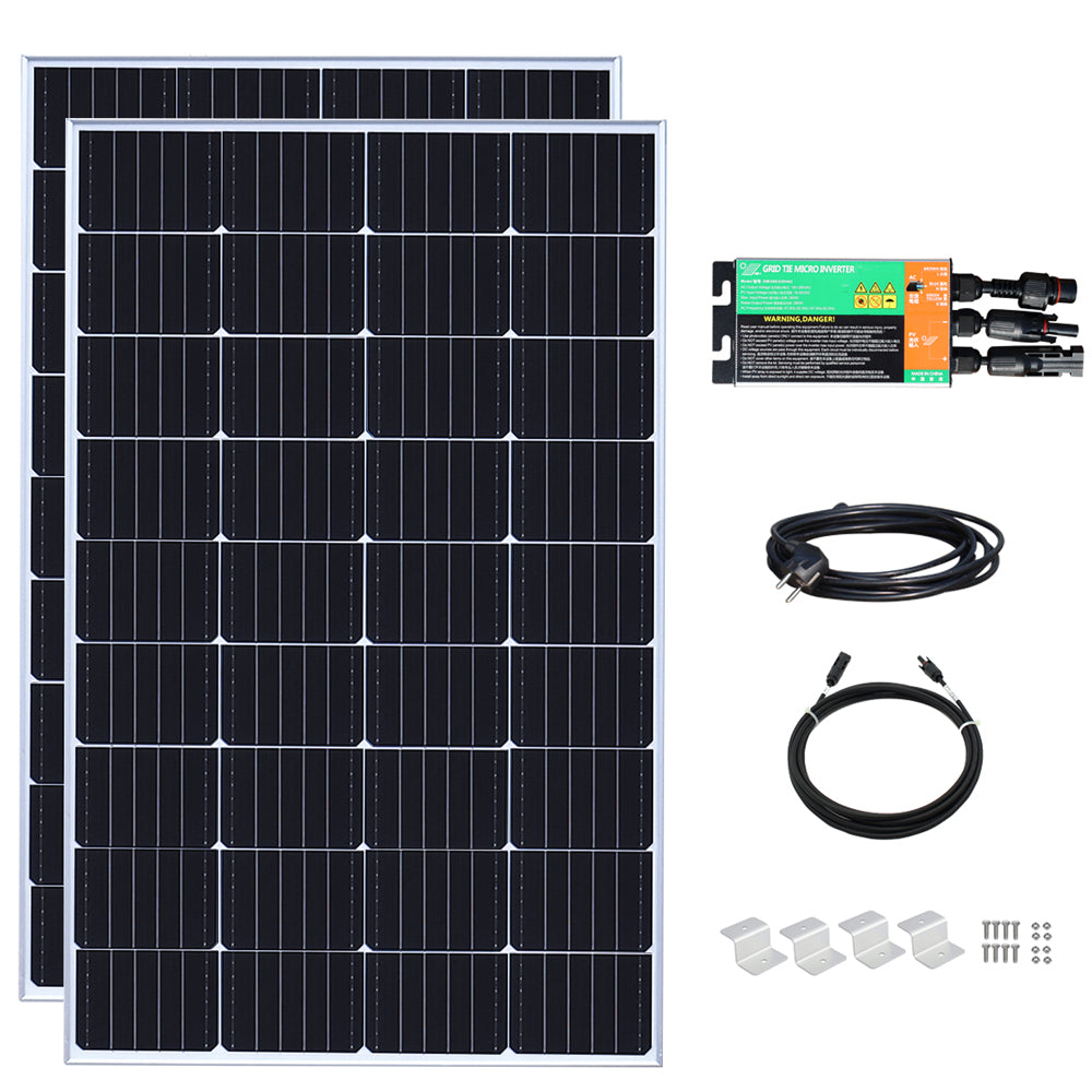 300 W netzgekoppeltes Solarpanel-Kit für das Balkonkraftwerk